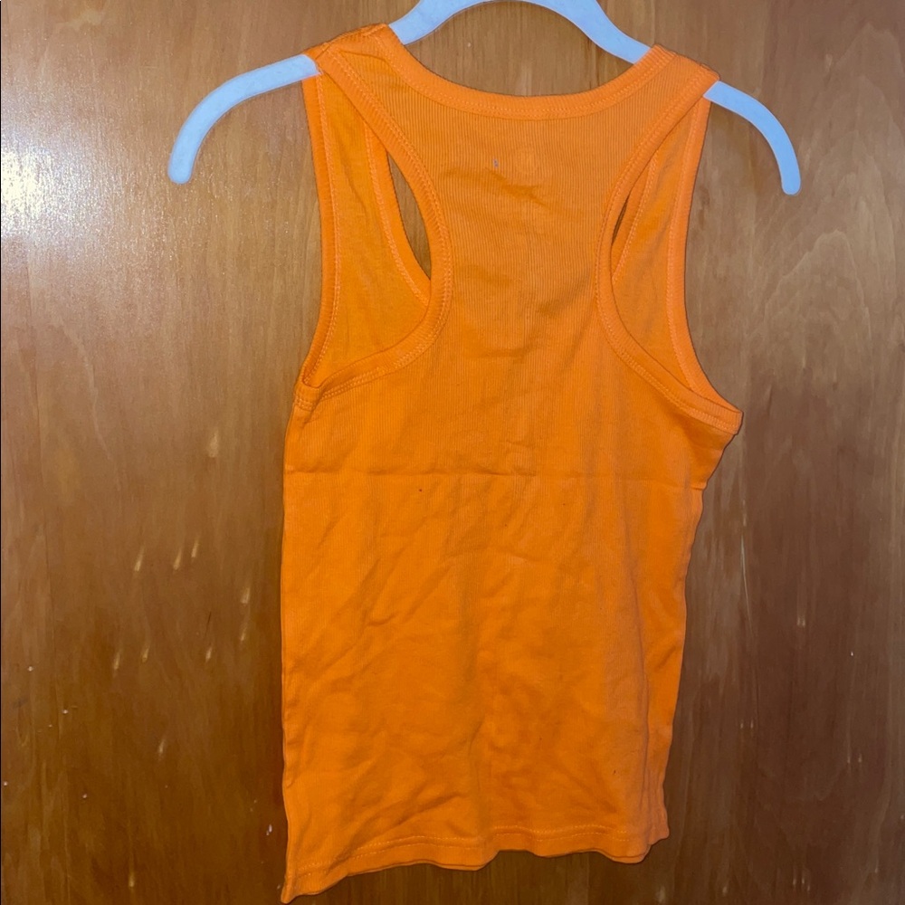 Orange Ribbed Tank Top 🧡 - Picture 7 of 9
